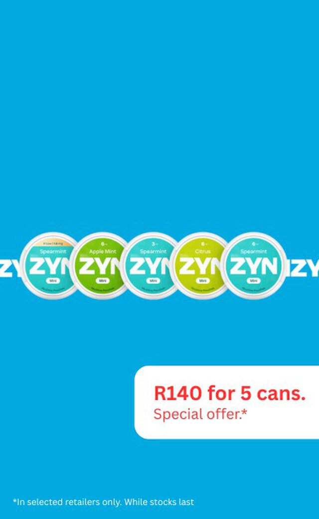 A man walking into an airplane. Overlay with a light blue ZYN Cool Mint can.